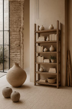 ESTANTERIA DE MADERA MACIZA
