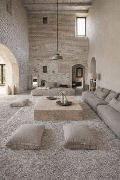 MESA DE CENTRO DE TRAVERTINO | LUJO Y DISEÑO CONTEMPORÁNEO