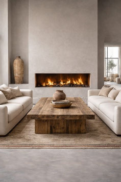 MESA DE CENTRO DE MADERA | ESTILO RÚSTICO Y NATURAL