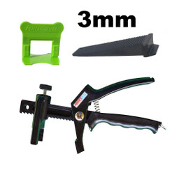 Kit 3mm PRO + pince PerfectLevel 7710 en polyamide armé fibre de verre.