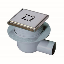SIPHON – BONDE DOUCHE ITALIENNE 100 X 100 MM HORIZONTALE CUBO