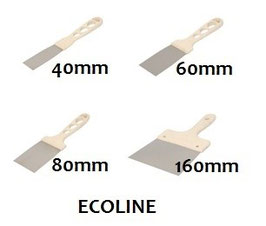 LOT DE 4 COUTEAU INOX ECOLINE 40, 60, 80, 160