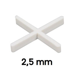 Croisillons standard 2.5 mm  100u.