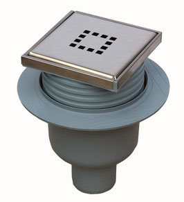 SIPHON – BONDE DOUCHE ITALIENNE 100 X 100 MM VERTICALE CUBO