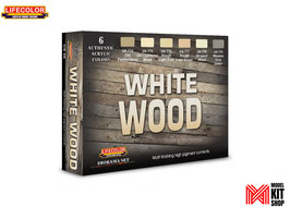 Acrylfarbenset - White Wood
