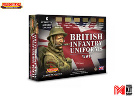 Acrylfarbenset - British Infantry Uniforms WWII