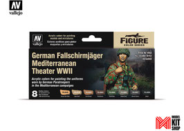 Acrylfarbenset - German Fallschirmjäger Mediterranean Theater WWII