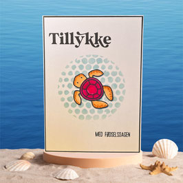 Glückwunschkarte "Tillykke med fødselsdagen"