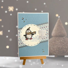 Weihnachtskarte "Be cool. Be chill. Be merry."