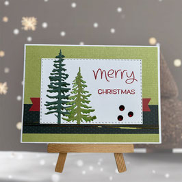 Weihnachtskarte "merry christmas"