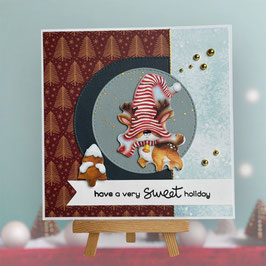 Weihnachtskarte "have a very sweet holiday"