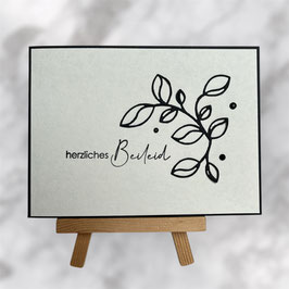 Trauerkarte "herzliches Beileid"