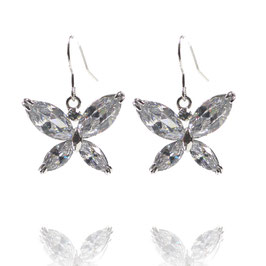 Silver Crystal Butterflies
