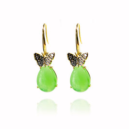 butterfly on a stone - Earrings