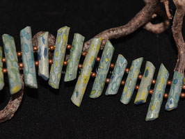 Bracelet "Baguettes vertes"