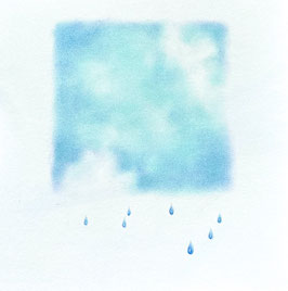 Saphir blauer Tränen vom Himmel