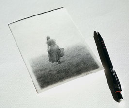 Bleistiftzeichnung: Poetische Reise ins Innere