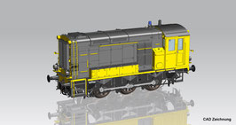 Piko Diesellok NS 500 in geel grijze uitvoering