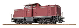 ESu 31570 HO Diesellocomotief V100 van de DB in oudrood, tijdperk III met geluid + rook