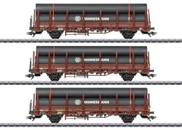 Marklin 46563 Set rongenwagens nr. 1 met lading stalen buizen