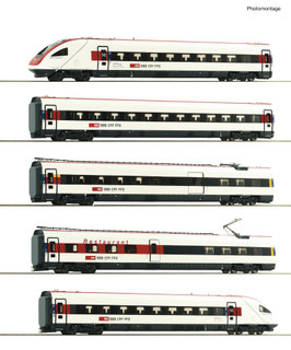 Roco 5-delige set: Elektrische treinstellen ICN RABDe 500 039-8, SBB
