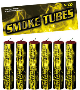 Smoke Tubes gelb - 6 Stück