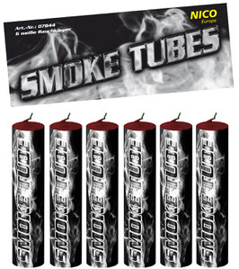Smoke Tubes weiß - 6 Stück