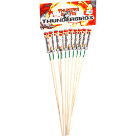 Thunder Birds- 10 Stück Pfeil-Raketen