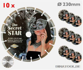 10x Ø230mm The Secret Star - Set
