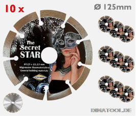 10x Ø125mm The Secret Star - Set