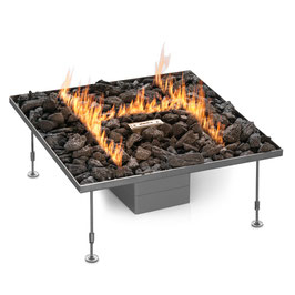 Outdoor Loungefire "Galio H Insert Automatic" - Gasbrenner - Edelstahl