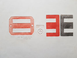 E rood zwart