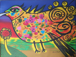 L'oiseau multicolore