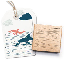 27625 Hintergrundstempel Linien Wellen