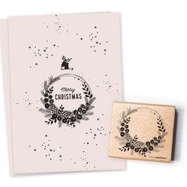 27780 Stempel Weihnachtskranz