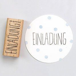 T008 Textstempel "Einladung"