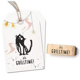 27512 Textstempel "its Grilltime"