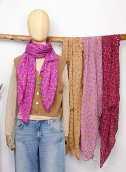 GS 66/2 Seide-Baumwolltuch Rose