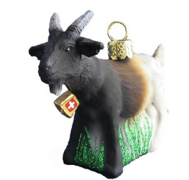 CR-092 Glasornament Geisslein schwarz-weiss