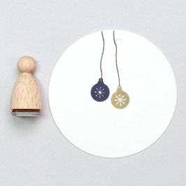 E097 Stempel Christbaumkugel Flocke