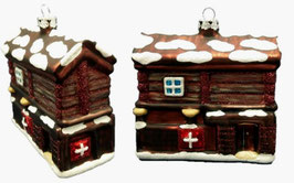 PO 59-094 Glasornament "Holzchalet"