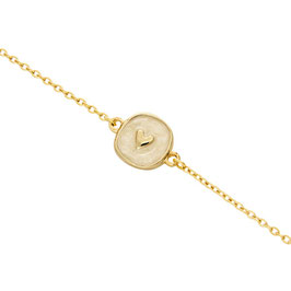 Armband Herz goldfarbig