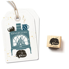 27701 Stempel eingerollte Katze