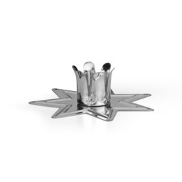 Kerzenständer sternförmig 15 mm silber