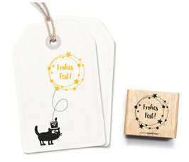 2376 Textstempel Frohes Fest