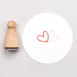 K020 Stempel Big Heart Outline