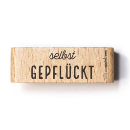27292 Textstempel "selbst gepflückt"