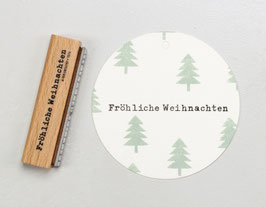 T016 Textstempel Fröhliche Weihnachten