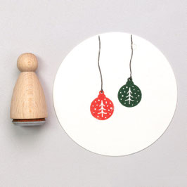 K026 Stempel Christbaumkugel Tanne