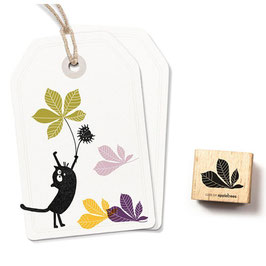 2363 Stempel halbes Kastanienblatt
